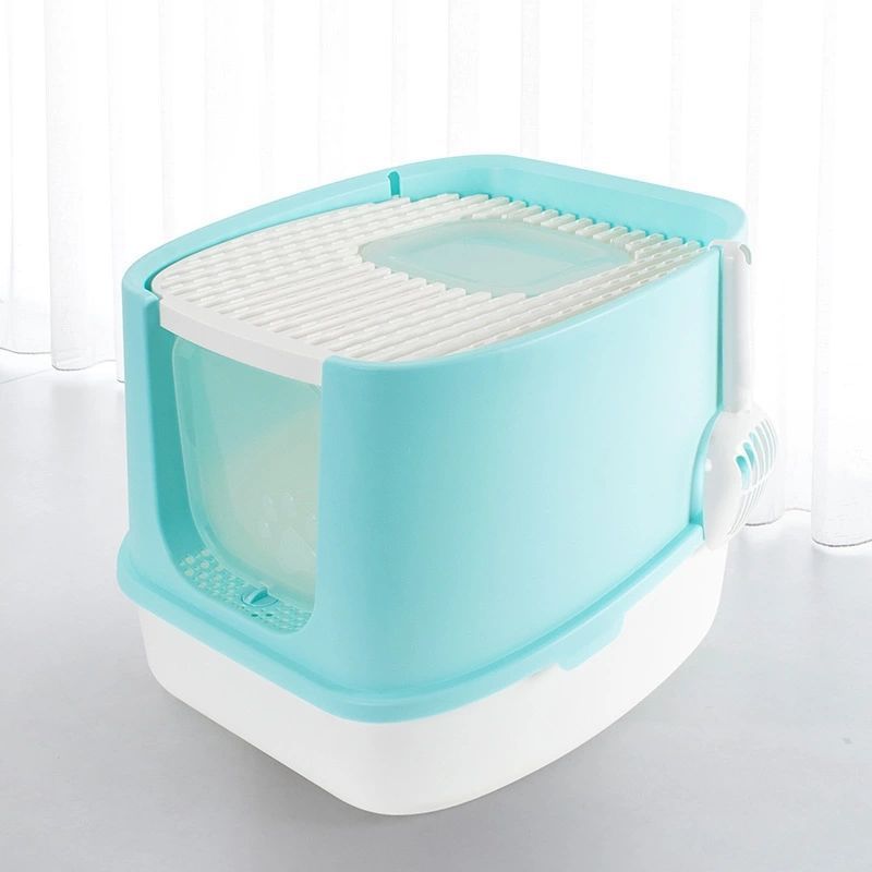 Household Fashion Fully Enclosed Cat Litter Box Anti-splash