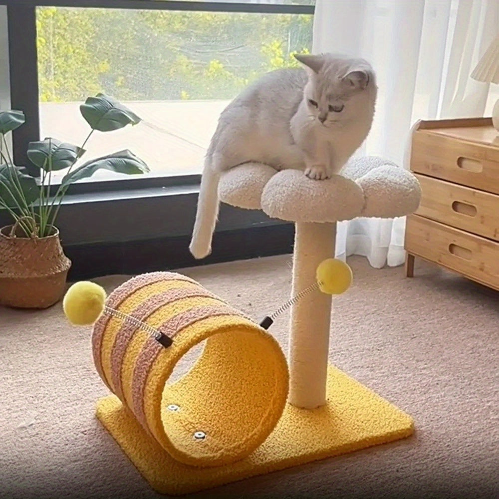 Bee Cat Climbing Frame Sisal Cat Scratching Board