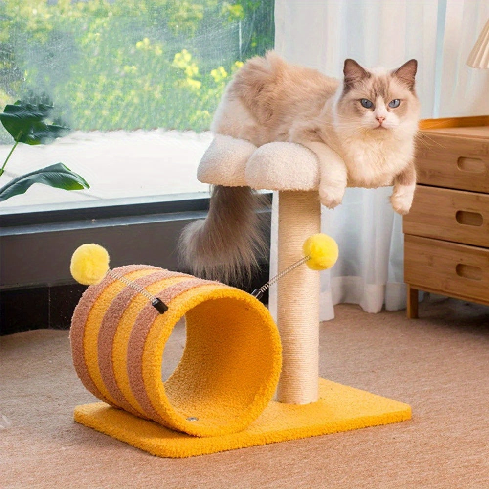 Bee Cat Climbing Frame Sisal Cat Scratching Board