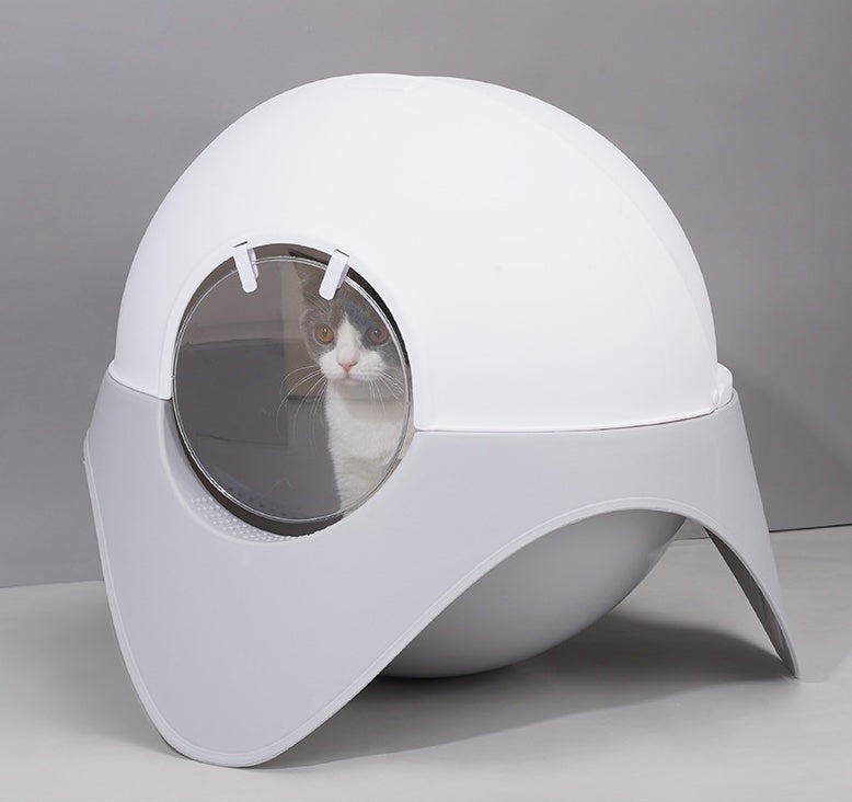 Fully Enclosed Snow House Cat Toilet Large UFO Litter Box