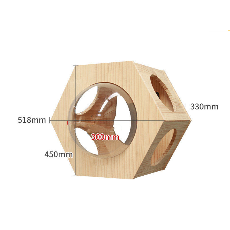 Pet Cat Climbing Frame Wall Type Solid Wood Wall Hanging Platform