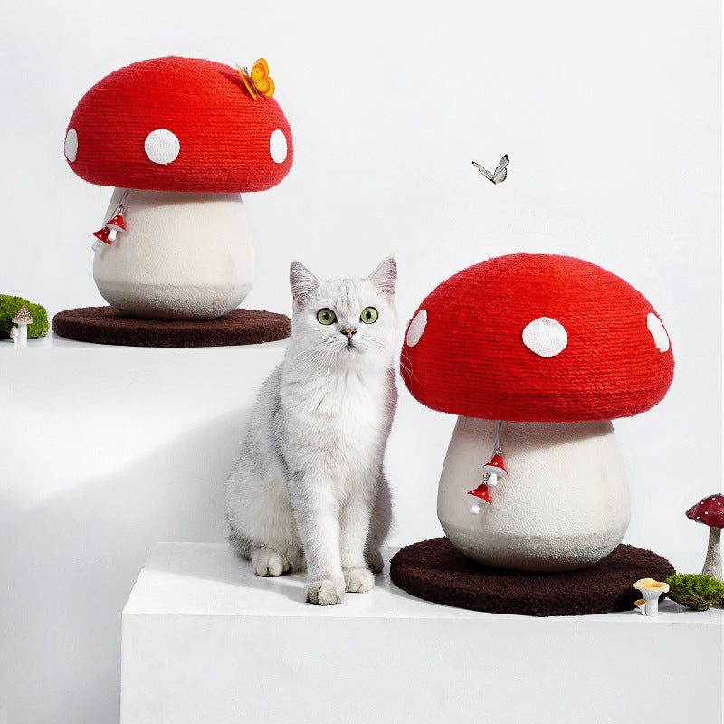 Cat Scratch Board Red Mushroom