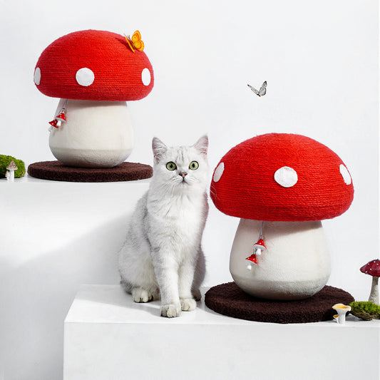 Cat Scratch Board Red Mushroom