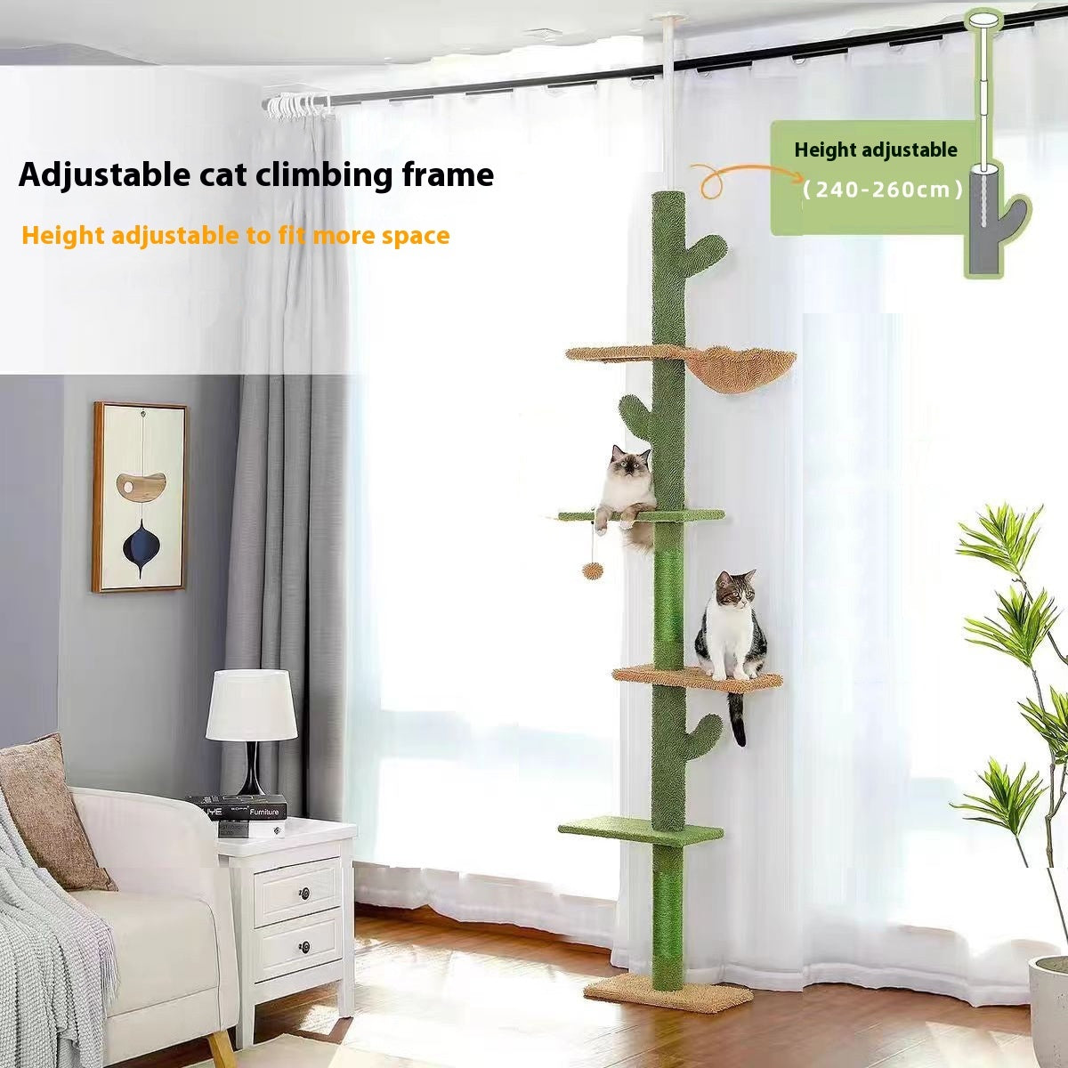 Cactus Cat Nest Cat Tree Integrated Cat Scratch Board