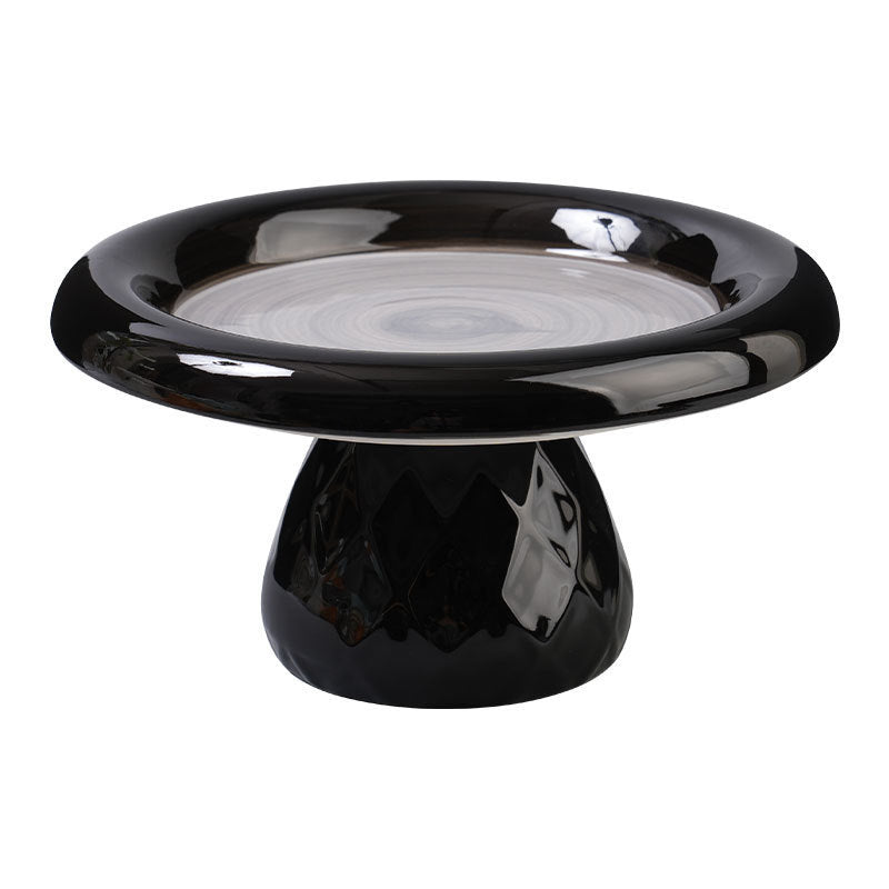 Ceramic Large-diameter Cat Bowl With Neck Protection