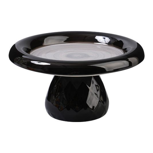 Ceramic Large-diameter Cat Bowl With Neck Protection