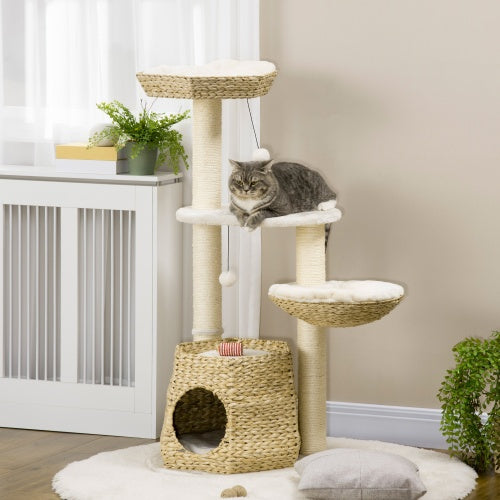 PawHut Cat Tree Natural