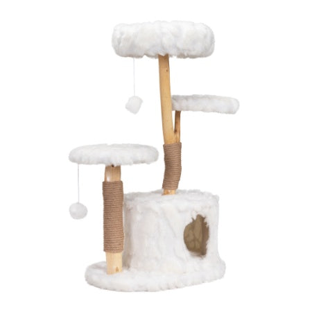 Modern Cat Tree, Natural Branch Cat Tower