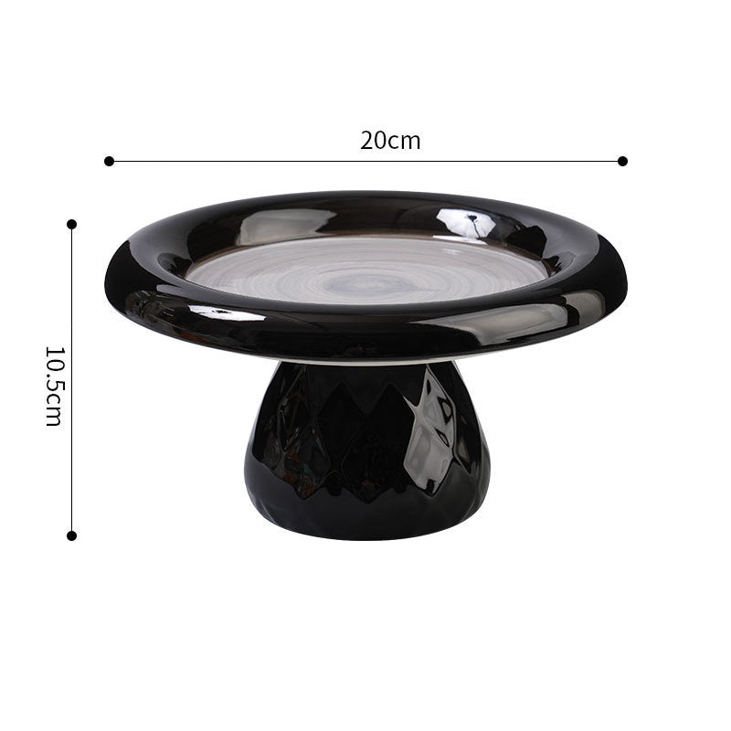 Ceramic Large-diameter Cat Bowl With Neck Protection