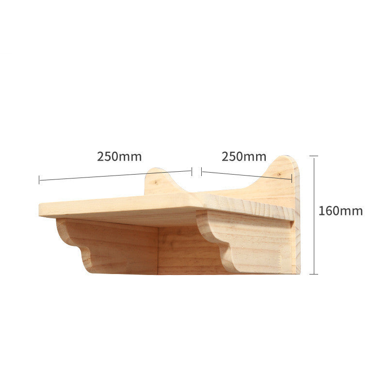 Pet Cat Climbing Frame Wall Type Solid Wood Wall Hanging Platform