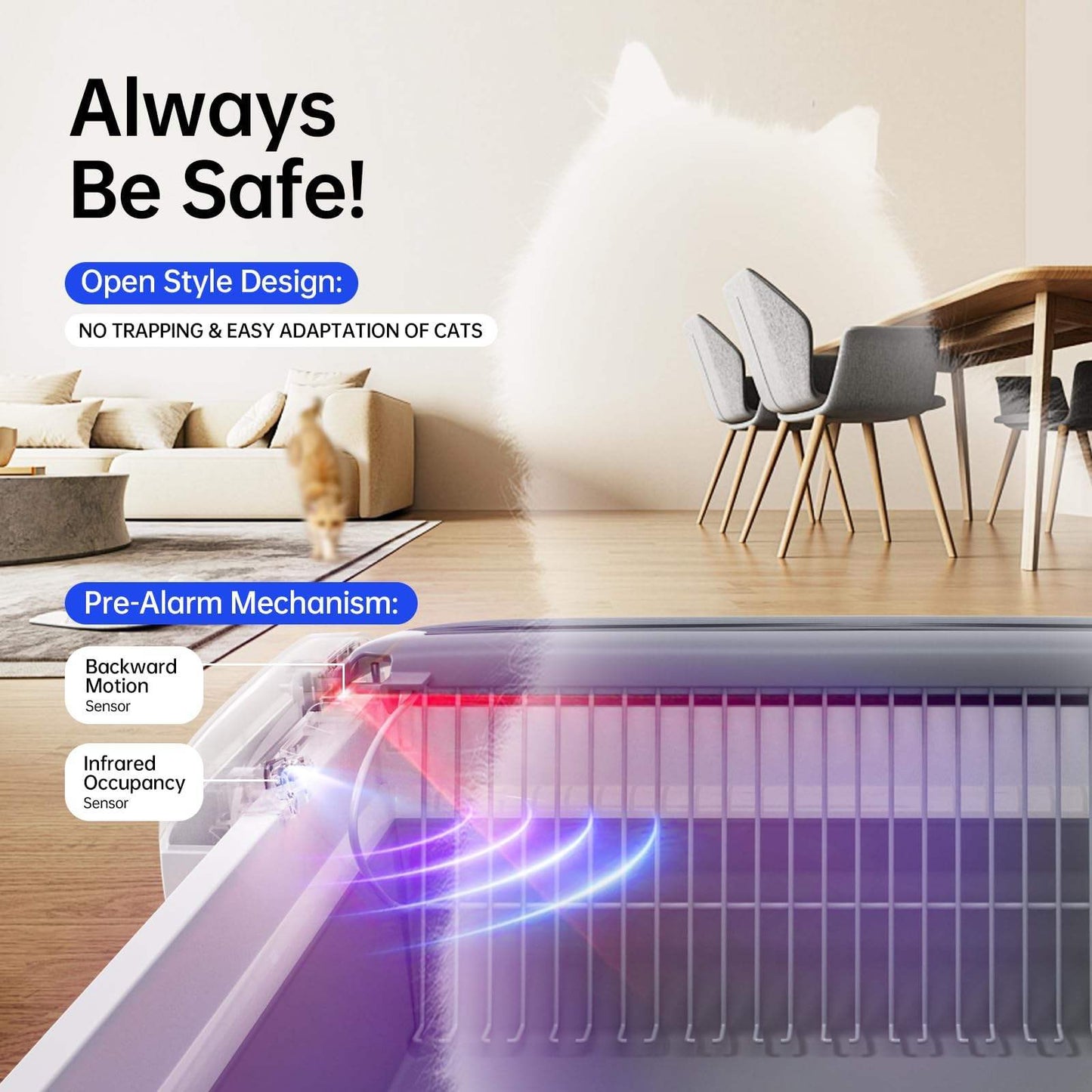 Automatic Cat Litter Box Self-cleaning
