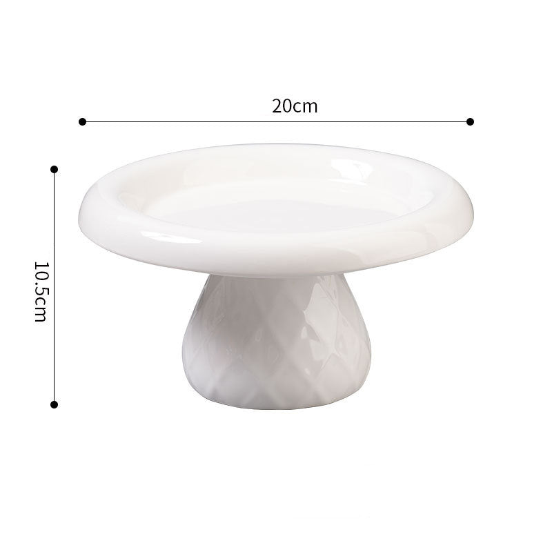 Ceramic Large-diameter Cat Bowl With Neck Protection