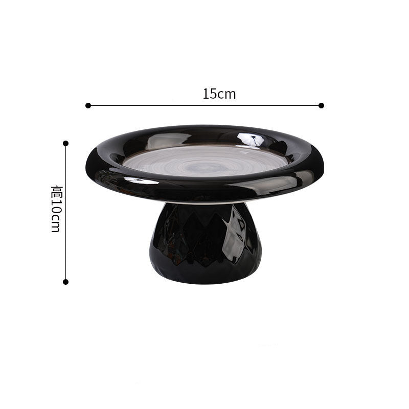 Ceramic Large-diameter Cat Bowl With Neck Protection