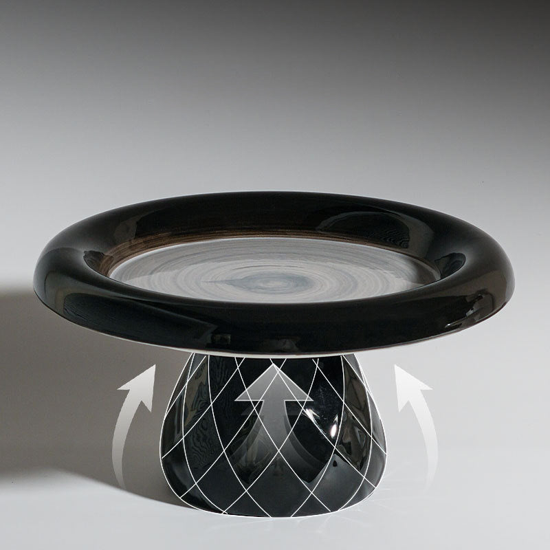 Ceramic Large-diameter Cat Bowl With Neck Protection