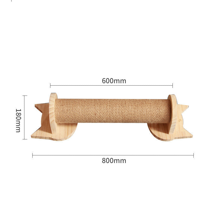 Pet Cat Climbing Frame Wall Type Solid Wood Wall Hanging Platform