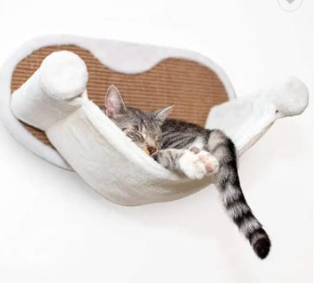 Cat Climbing Frame Wall-mounted Hanging Scratching Pole Cat Hammock Stairs