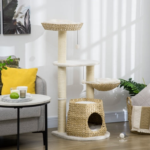 PawHut Cat Tree Natural