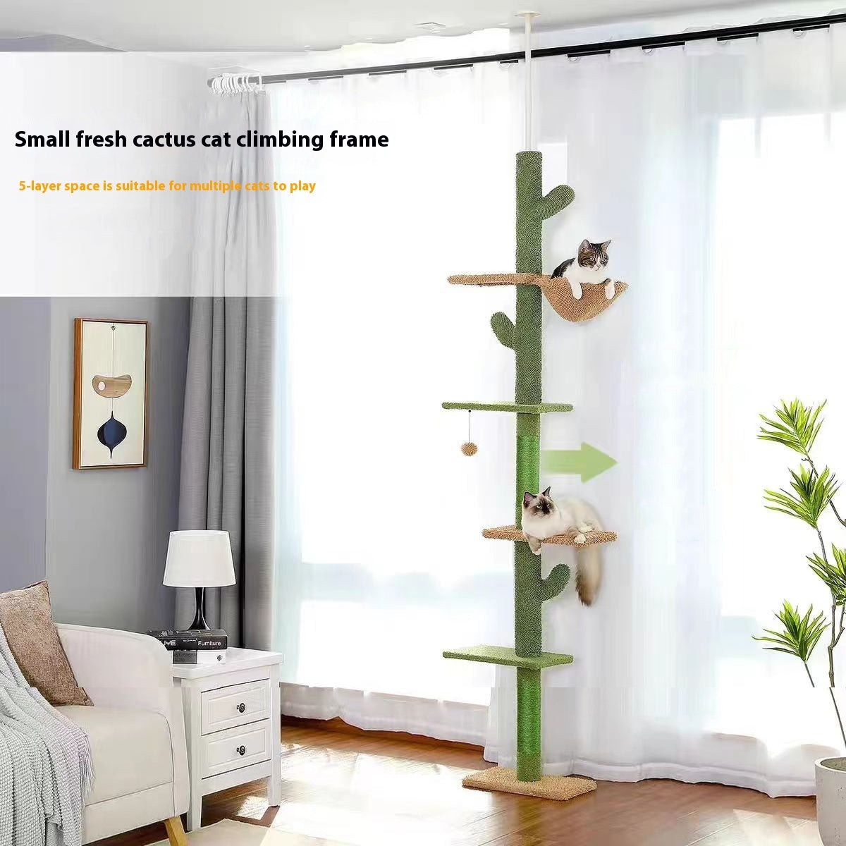 Cactus Cat Nest Cat Tree Integrated Cat Scratch Board