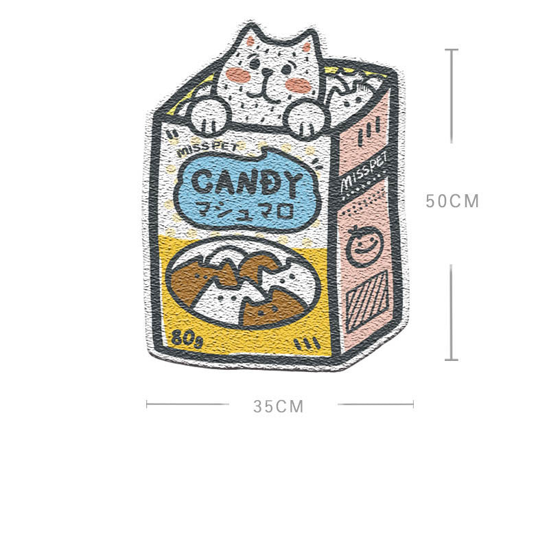 Cute Cat Litter Box Foot Pad