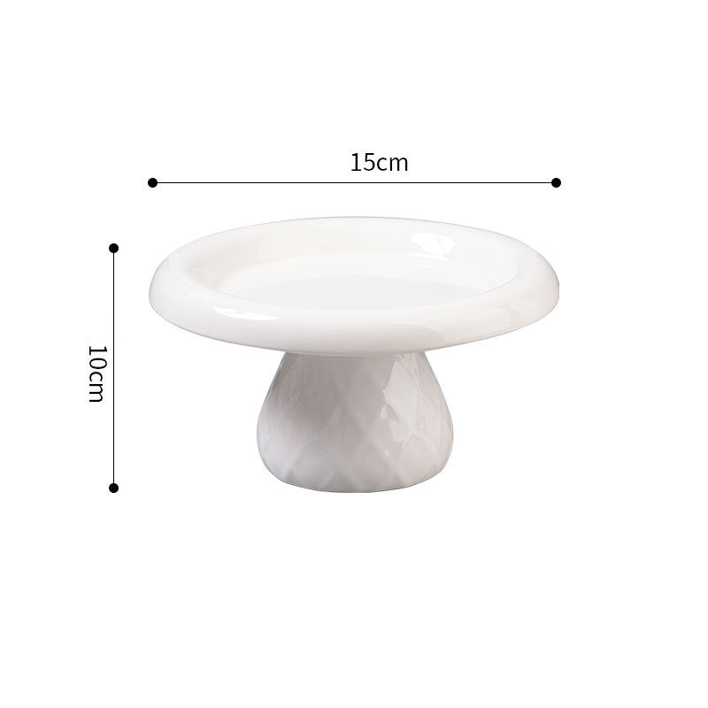 Ceramic Large-diameter Cat Bowl With Neck Protection