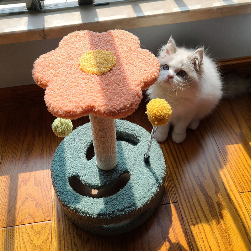 Cat Flower Scratch Board