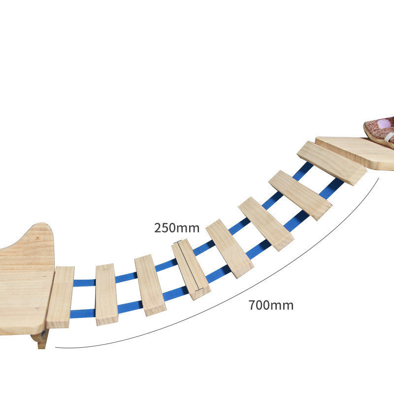 Pet Cat Climbing Frame Wall Type Solid Wood Wall Hanging Platform