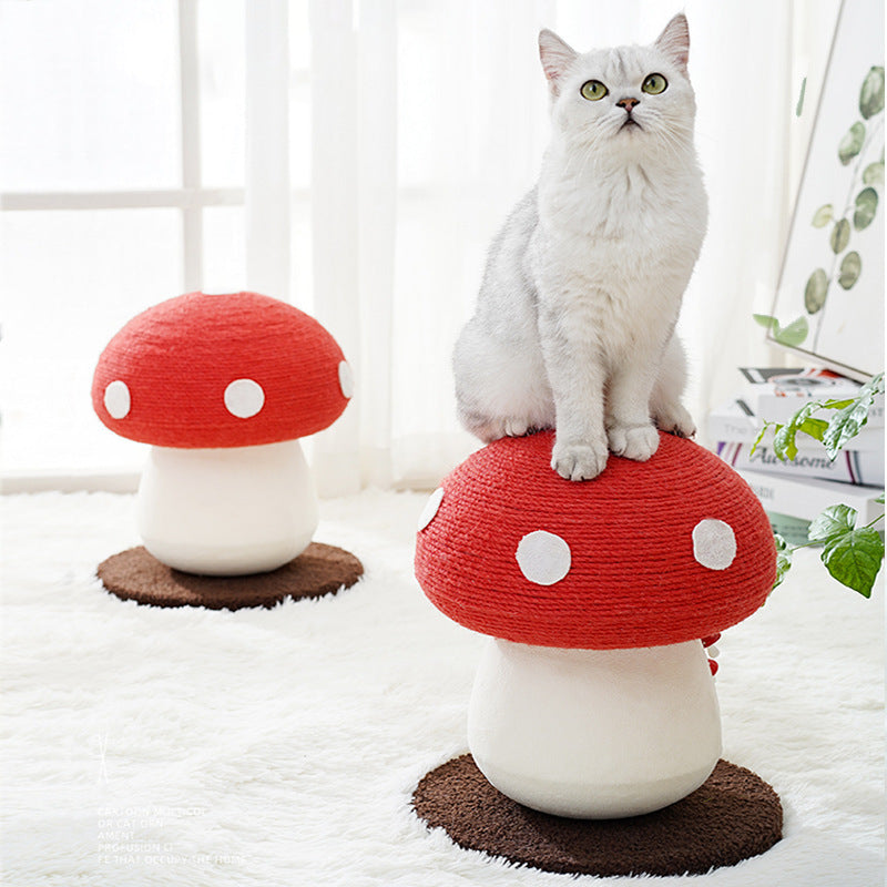 Cat Scratch Board Red Mushroom