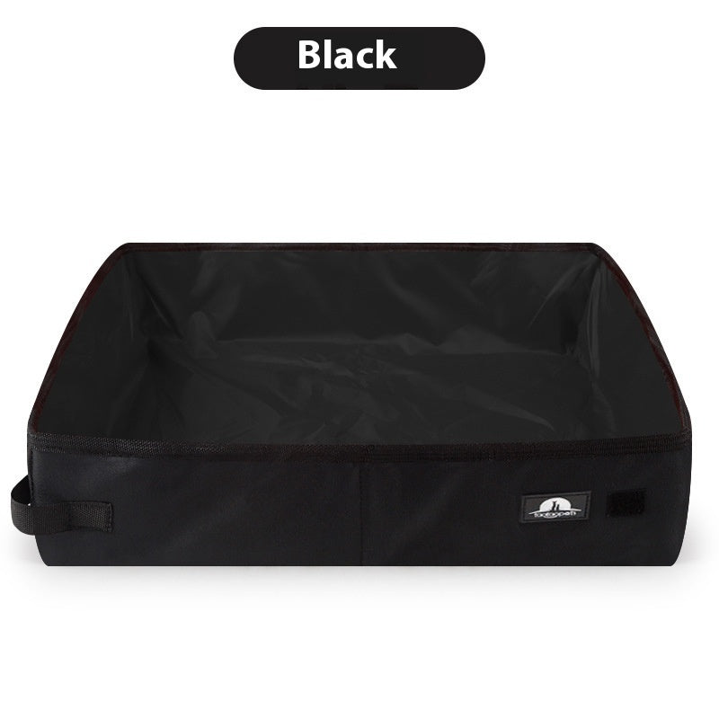 Portable Foldable Litter Box Waterproof Oxford Cloth