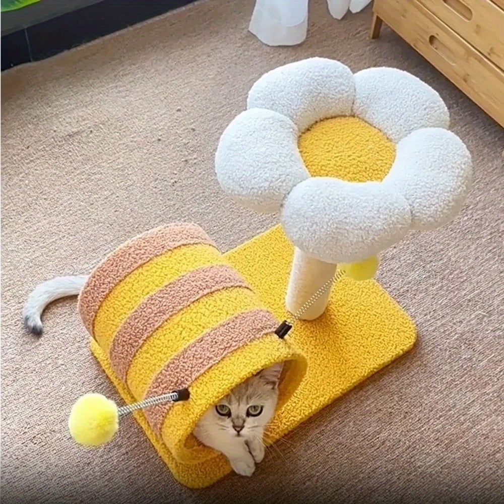 Bee Cat Climbing Frame Sisal Cat Scratching Board
