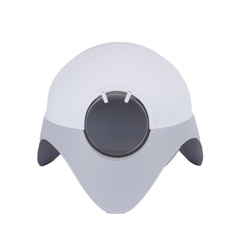 Fully Enclosed Snow House Cat Toilet Large UFO Litter Box