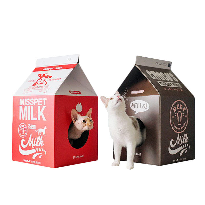 Milk Box Cat Scratch Board Toy