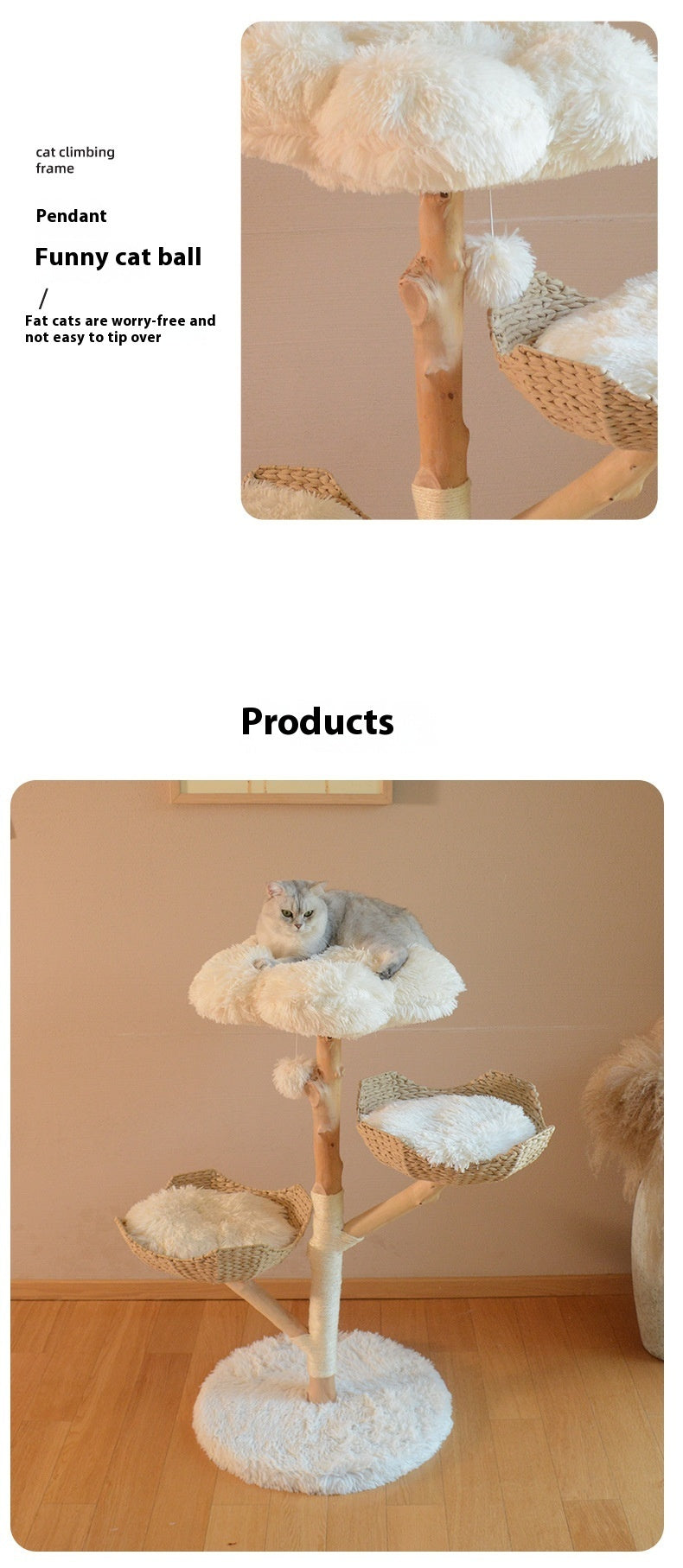 Natural Fruit Cat Tree